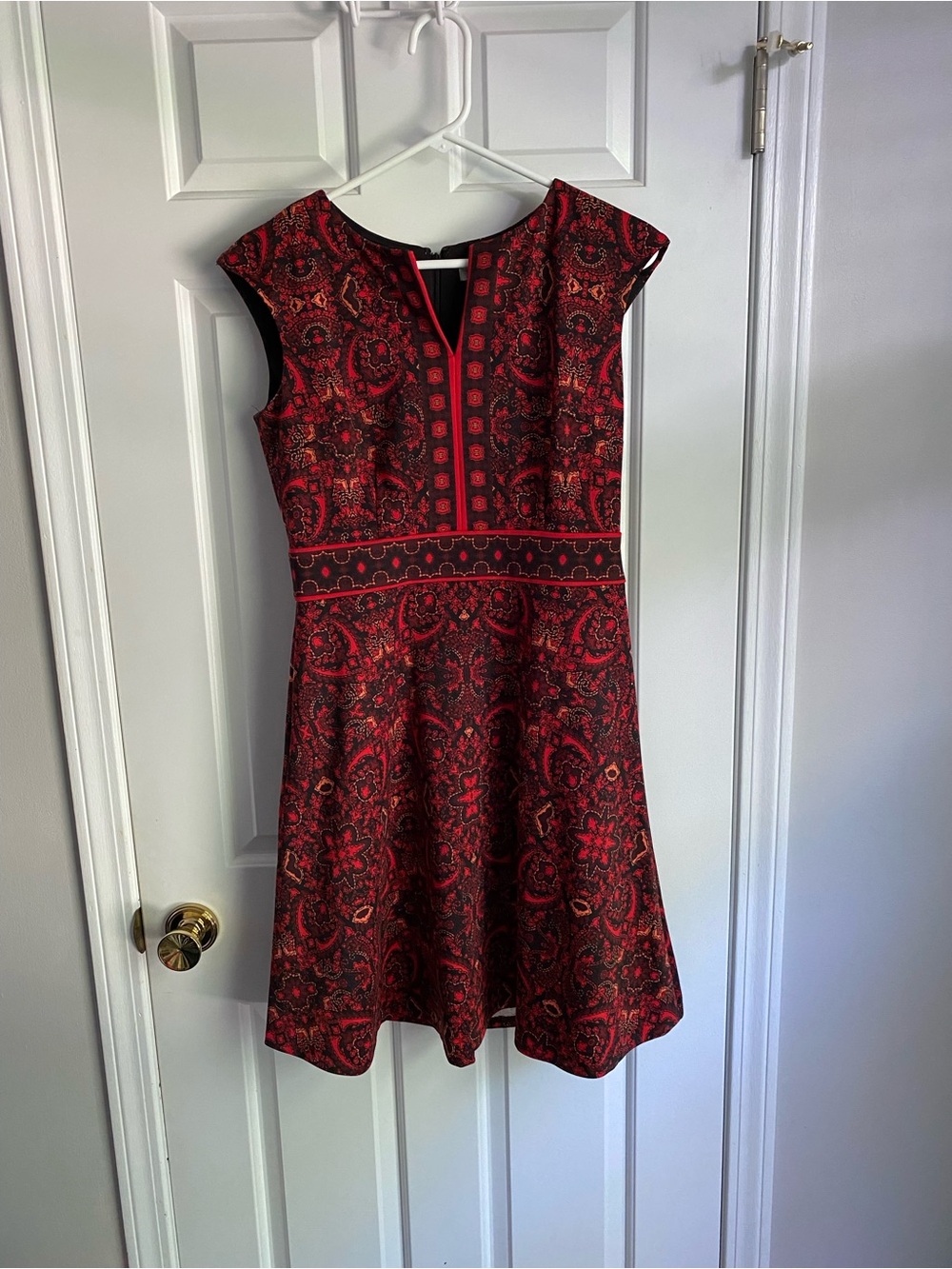 London Style Collection Black & Red Dress 8P
